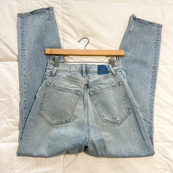 Abercrombie & Fitch 90s Ultra High Rise Straight Jeans Light Wash 27/4R EUC - Picture 6 of 8